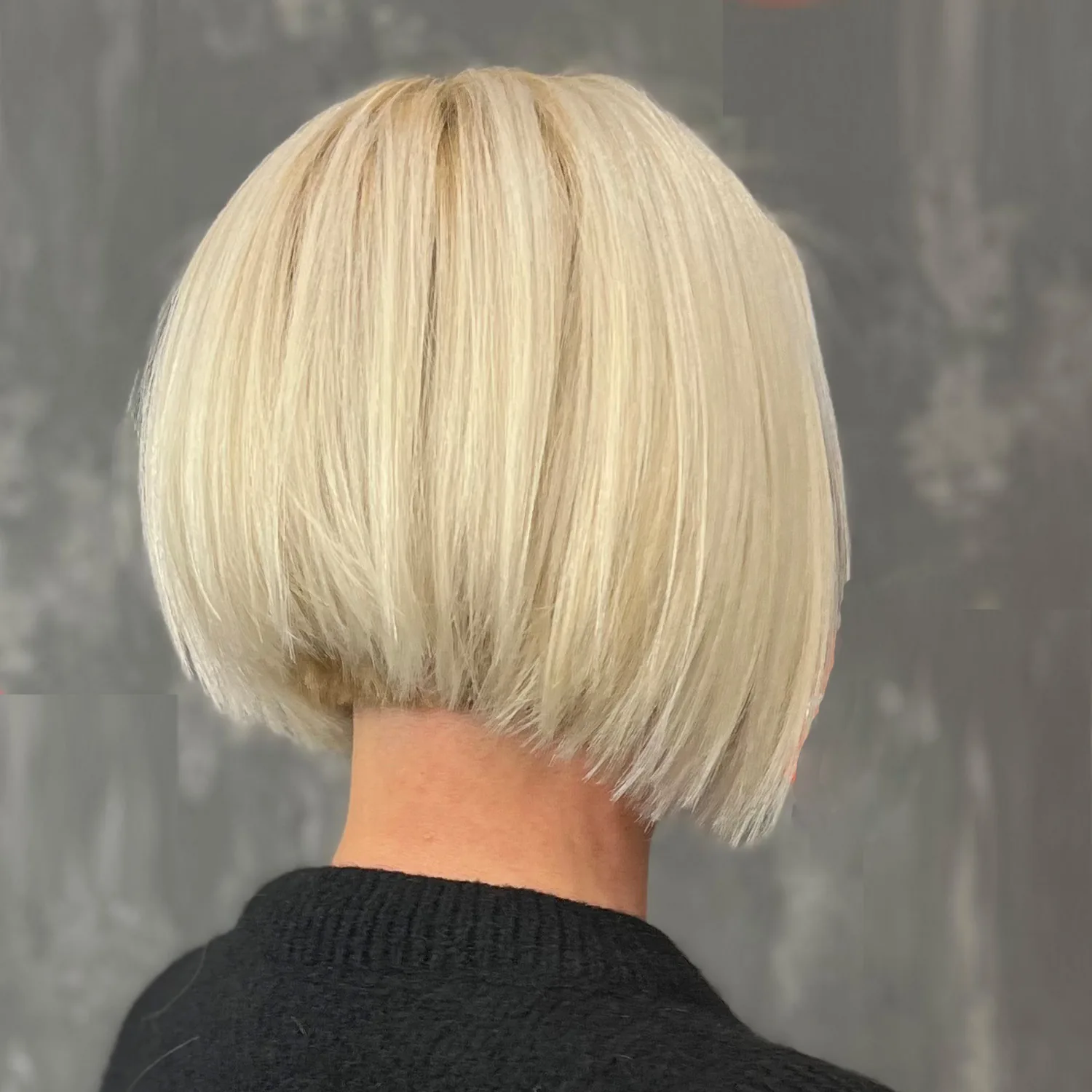 Blonder Bob mit klarer Form